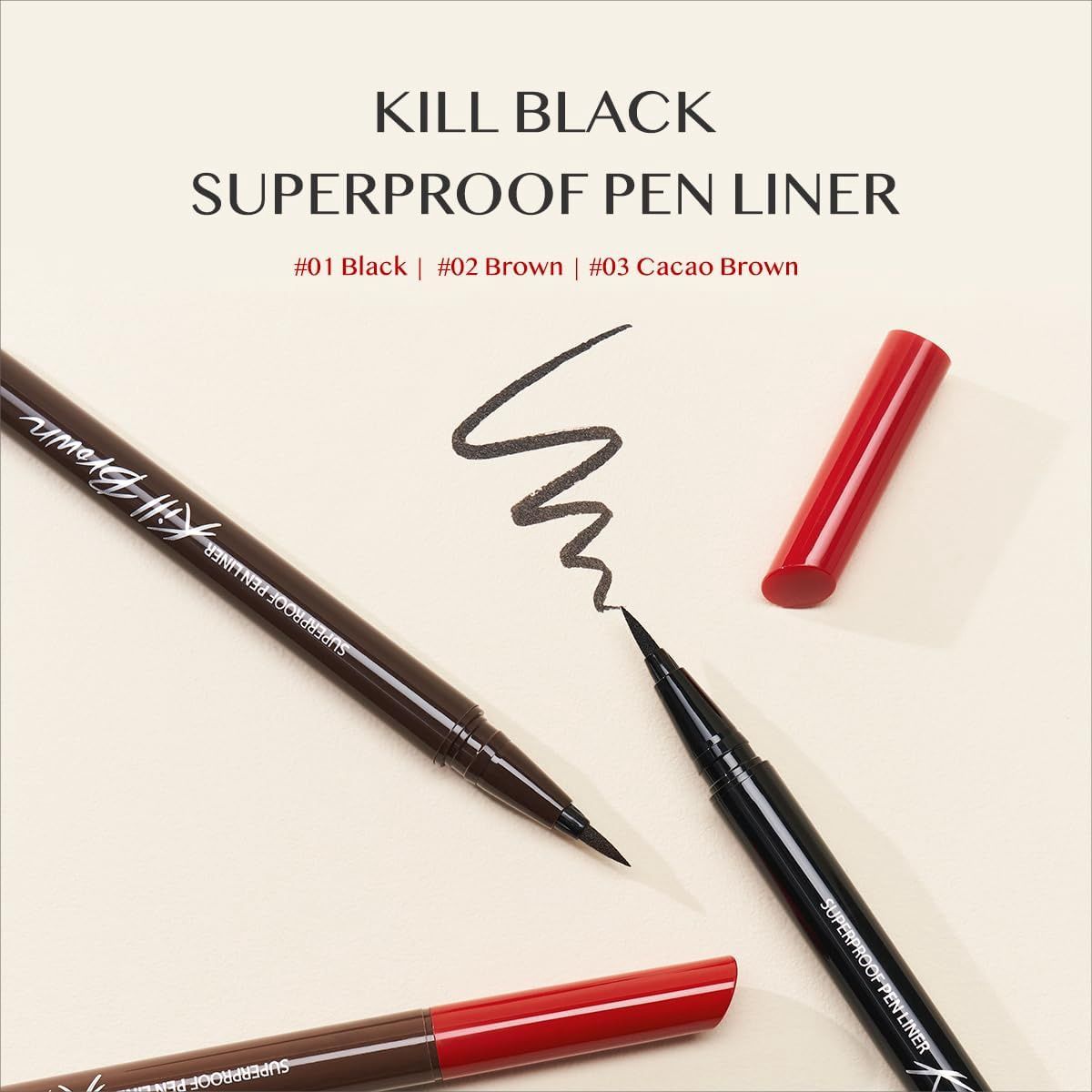 Clio Super Proof Pen Liner #01 Black