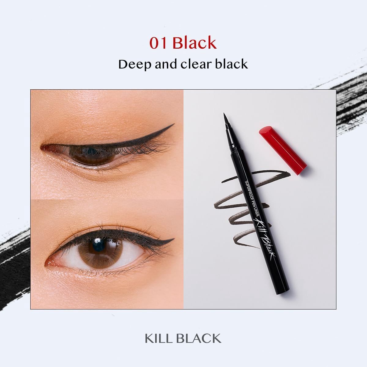 Clio Super Proof Pen Liner #01 Black
