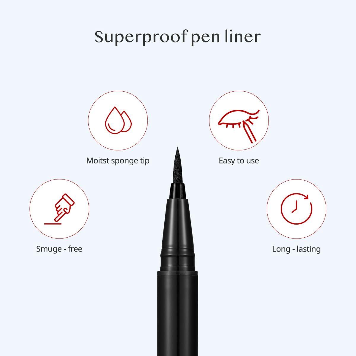 Clio Super Proof Pen Liner #01 Black