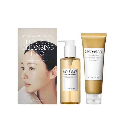 Skin1004 Madagascar Centella Double Cleansing Duo (Cleansing Oil + Centella Cleansing Foam