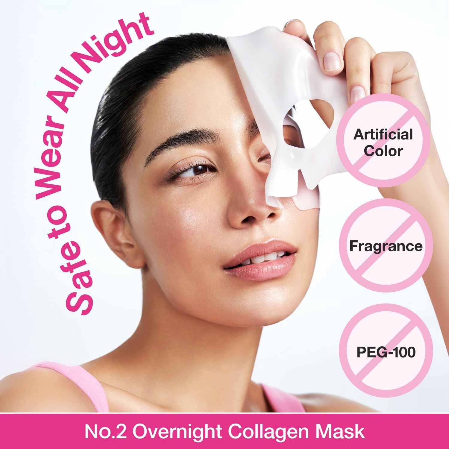 Numbuzin No.2 Rose PDRN Collagen Plumping Sheet Mask 5 Sheets