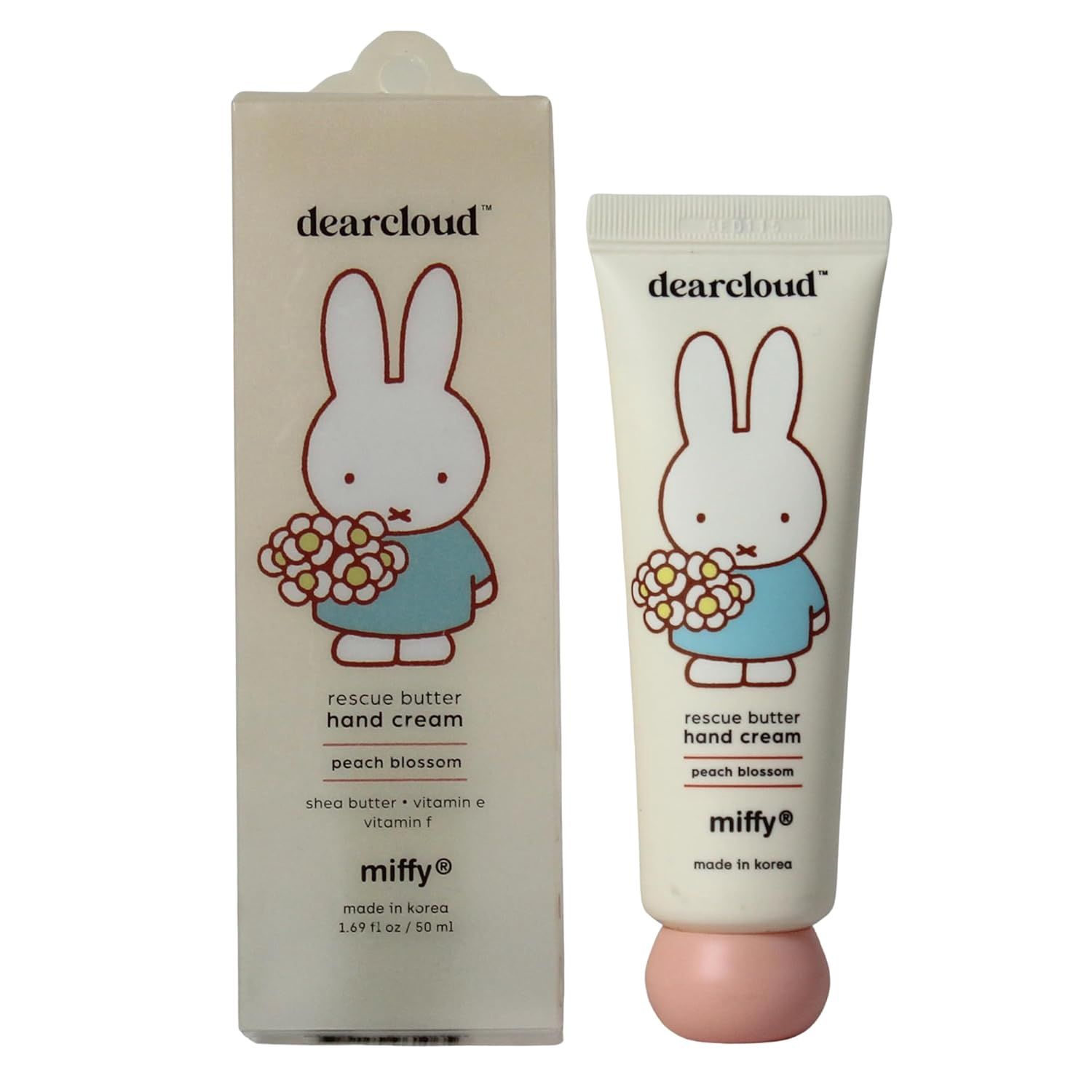 Dearcloud Miffy Rescue Butter Hand Cream (Peach Blossom) 50ml