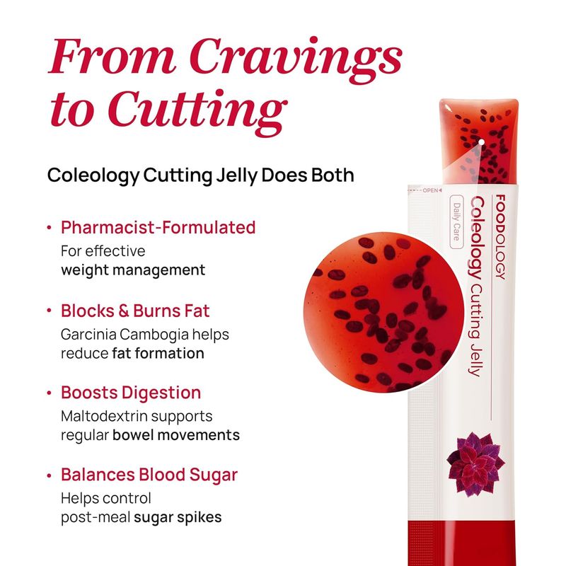 FOODOLOGY Coleology Cutting Jelly Pomegranate 10 Sticks (SK)
