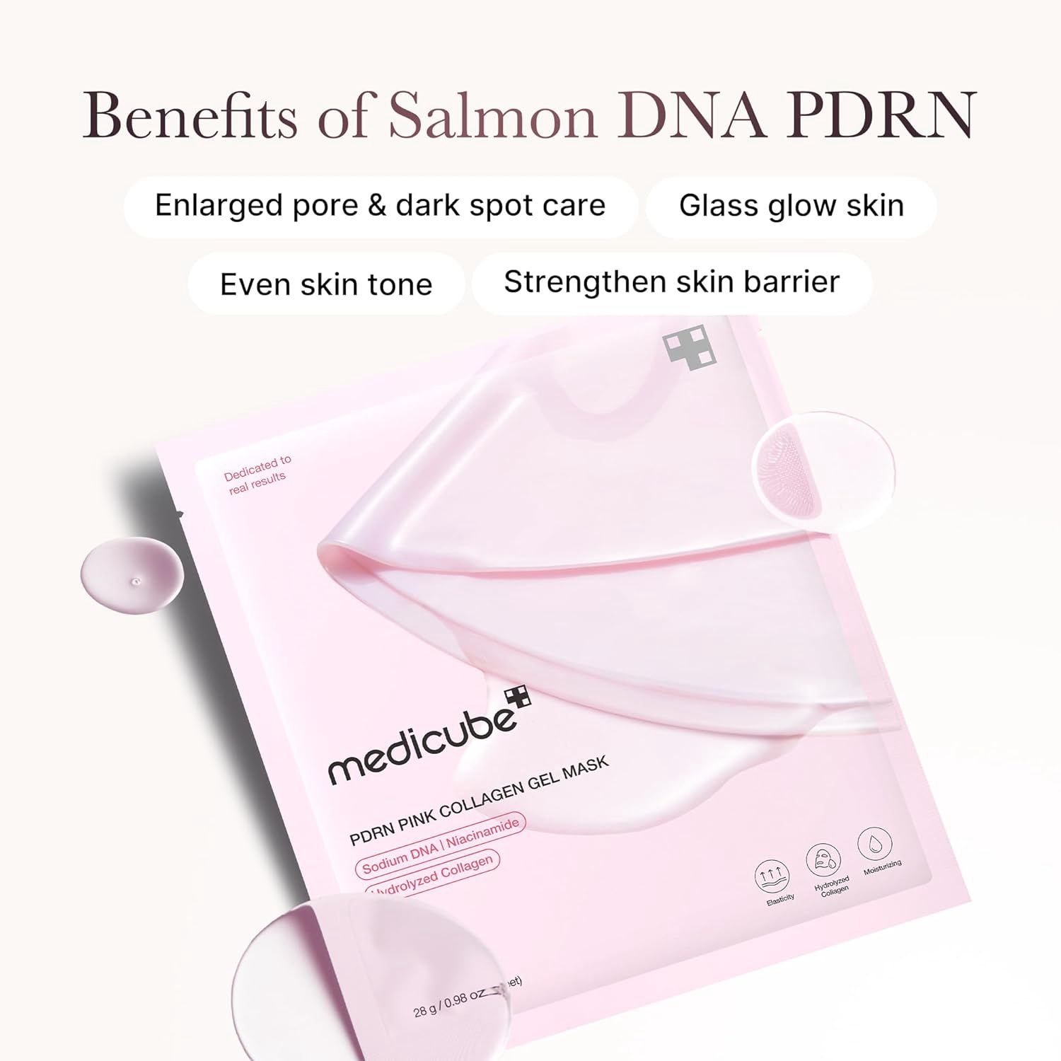 Medicube PDRN Pink Collagen Gel Mask 4 Sheets