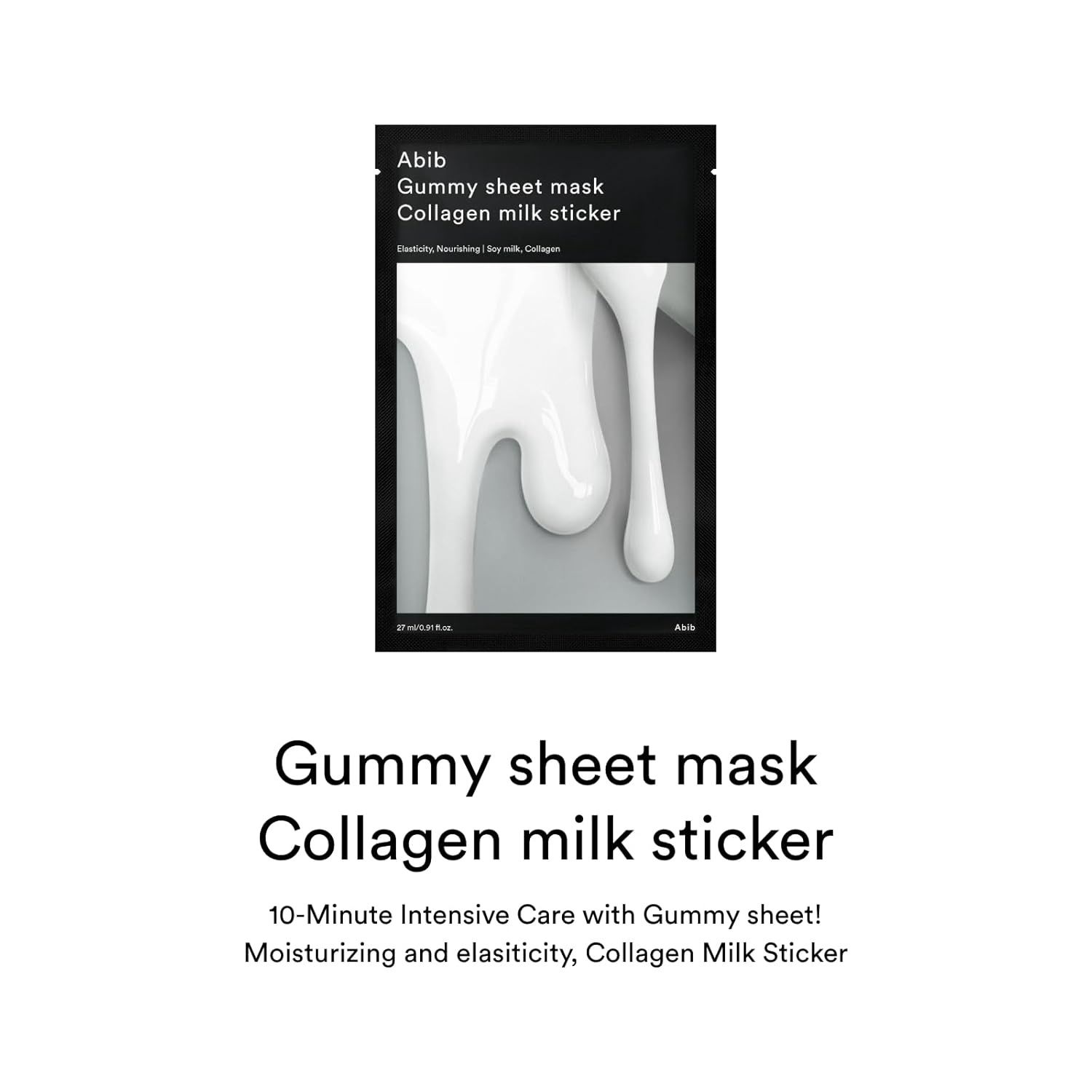 Abib Gummy Sheet Mask Collagen Milk Sticker 1 Sheet