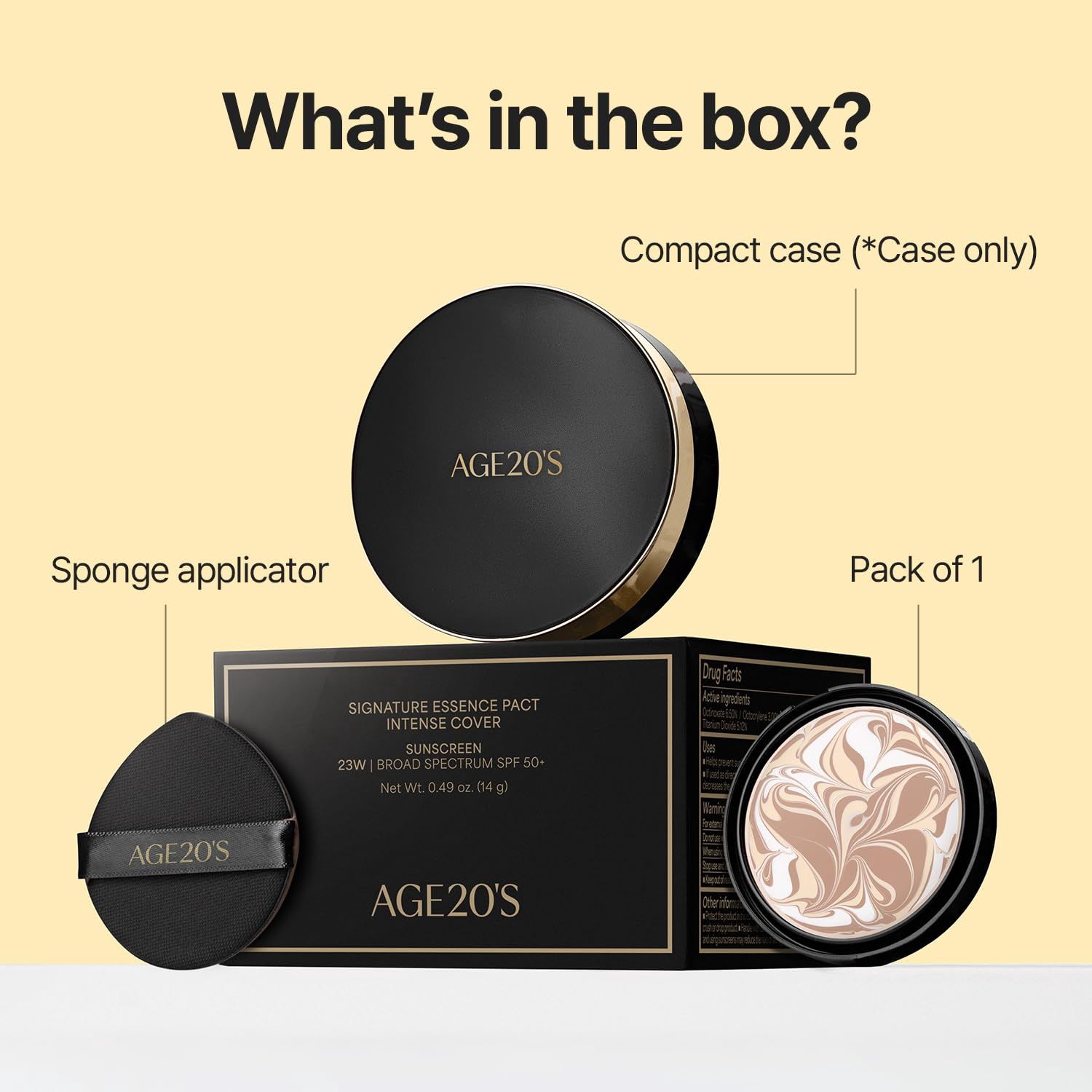AGE 20's Signature Essence Pact Intense Cover 17N Ivory