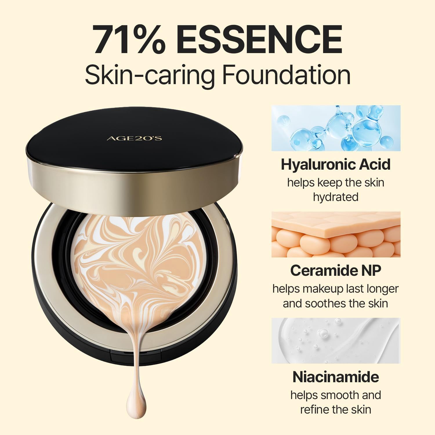 AGE 20's Signature Essence Pact Intense Cover 29W Caramel
