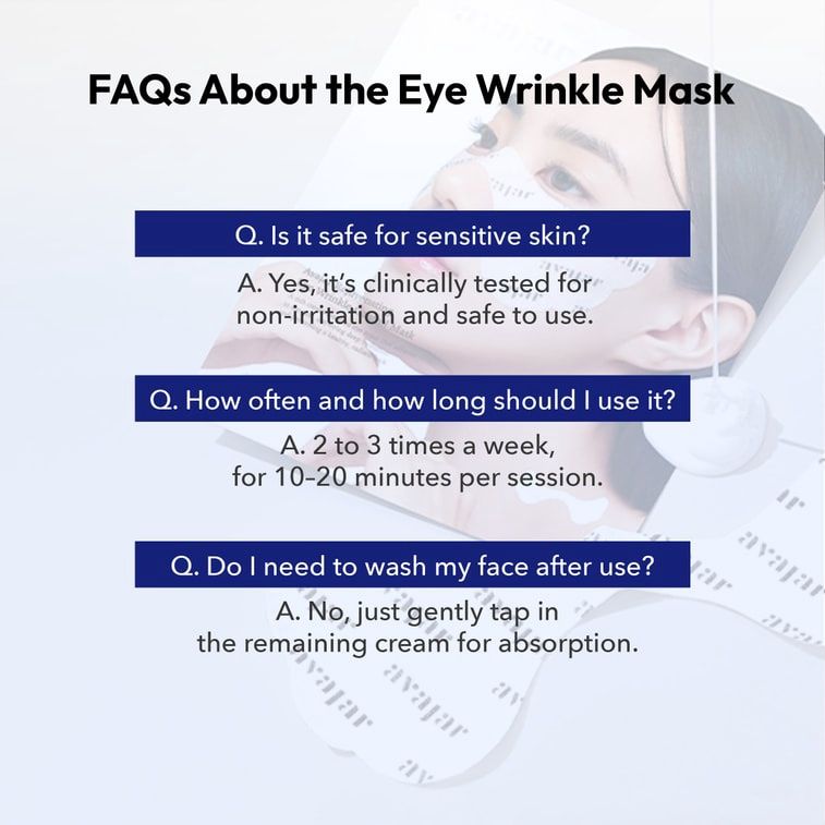 Avajar Rejuvenating Eye Wrinkle Control Mask 5 Sheets