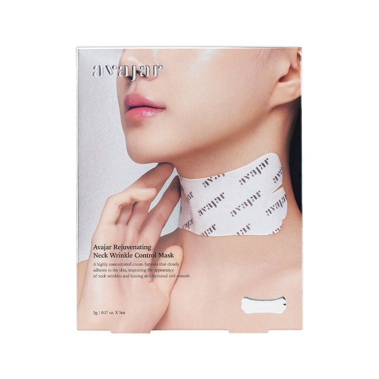 Avajar Rejuvenating Neck Wrinkle Control Mask 5 Sheets