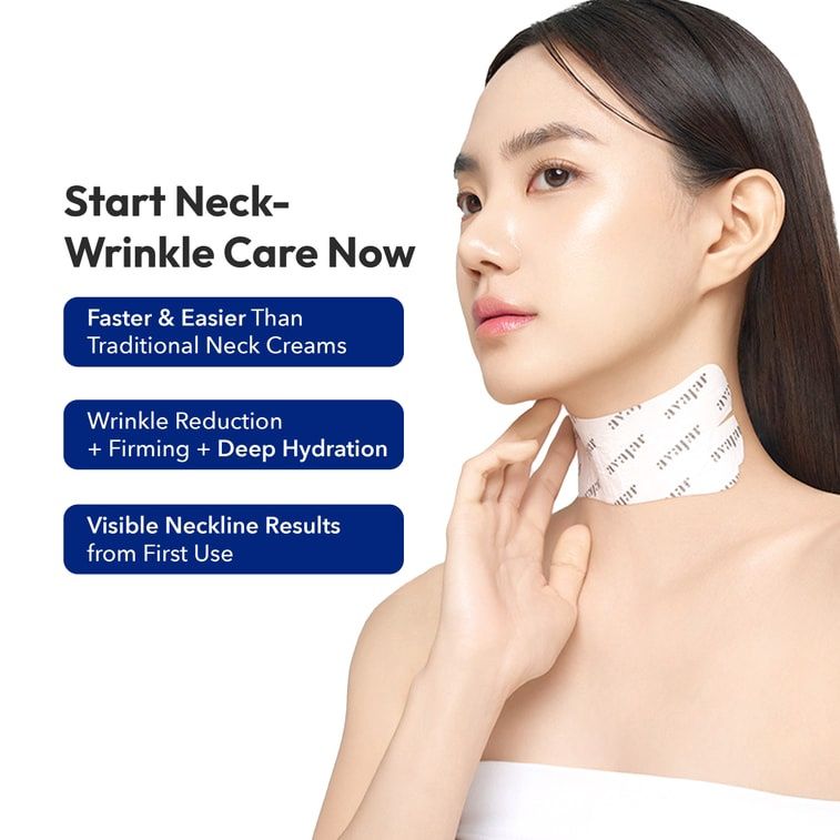 Avajar Rejuvenating Neck Wrinkle Control Mask 5 Sheets