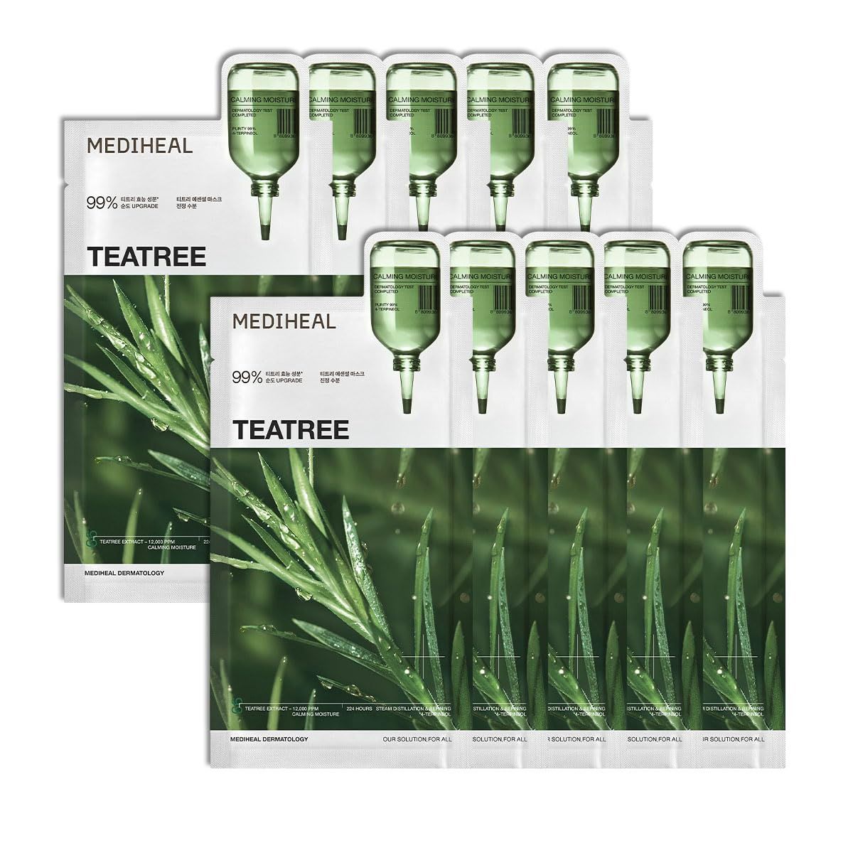 Mediheal Teatree Essential Mask + Calming Moisture 10pcs/Box