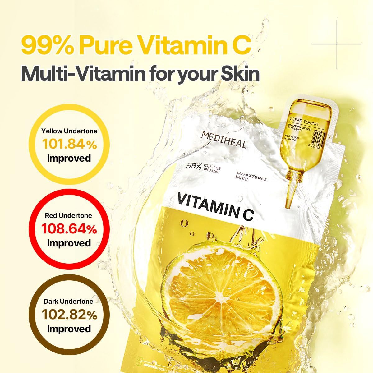 Mediheal Vitamin C Essential Mask + Clear Toning 10pcs/Box