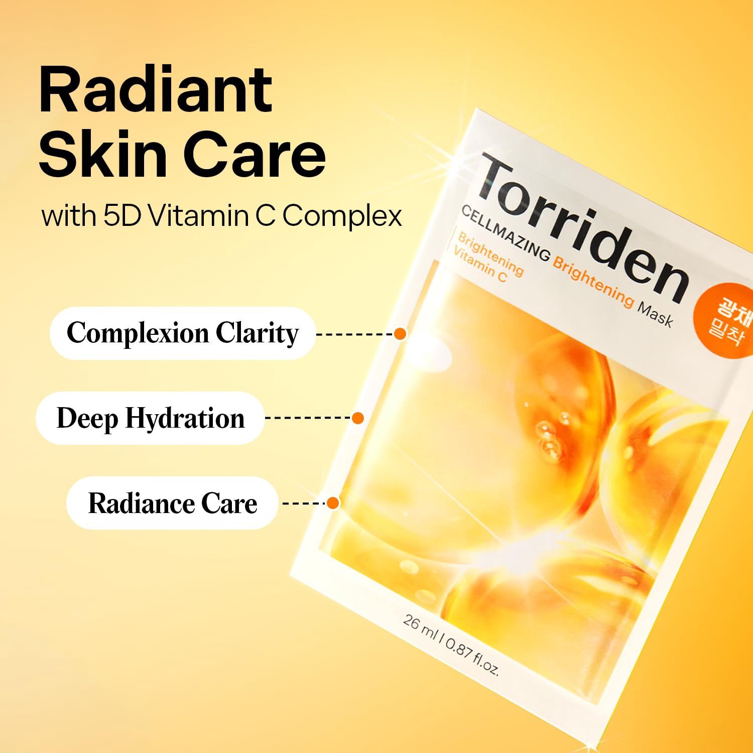 Torriden Cellmazing Vita C Facial Mask Box 10 Sheets