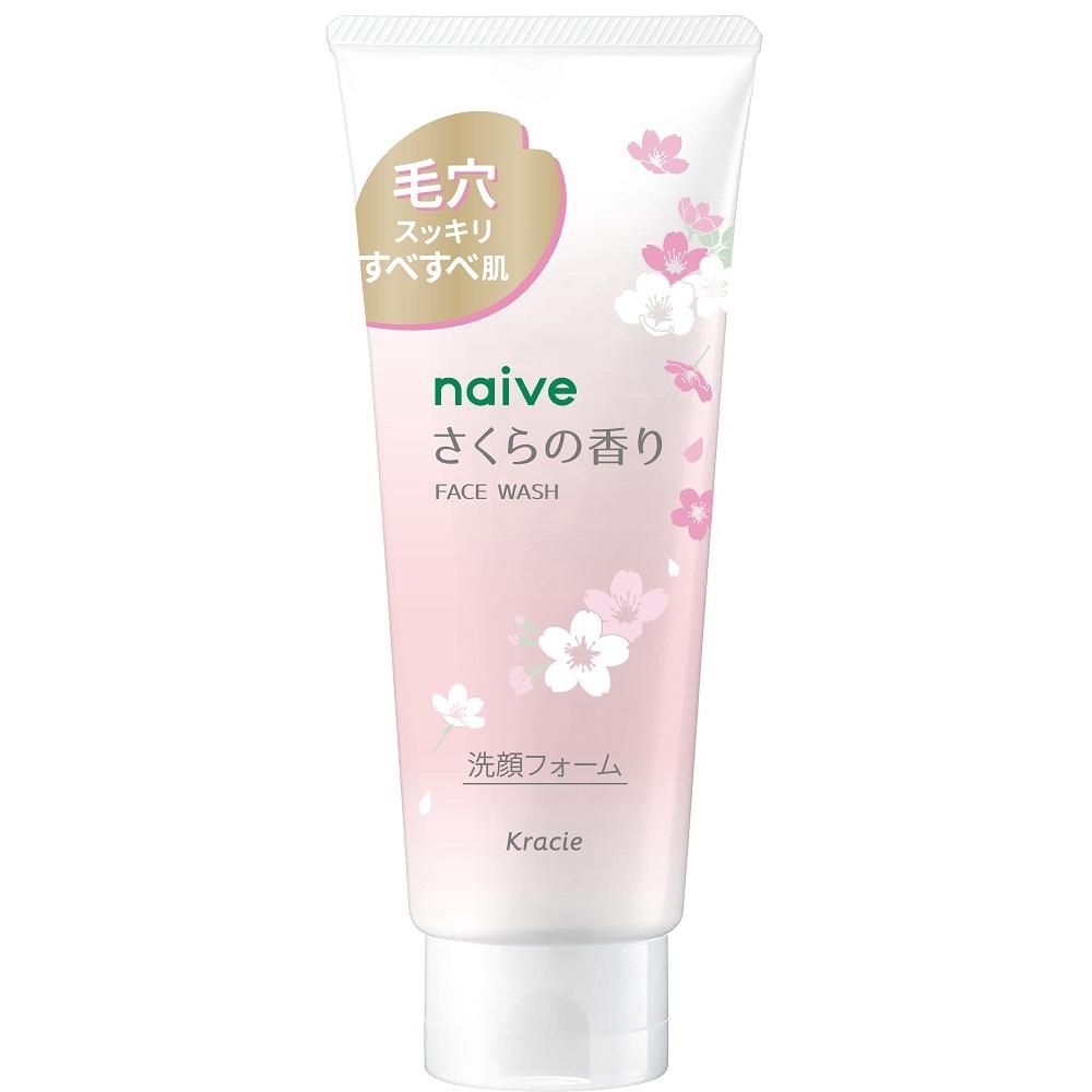 Kracie Naive Facial Cleansing Foam Sakura 130ml