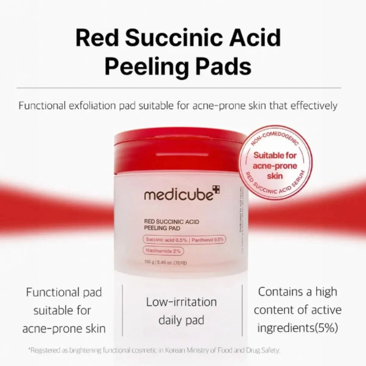 Medicube Red Succinic Acid Peeling 70pcs