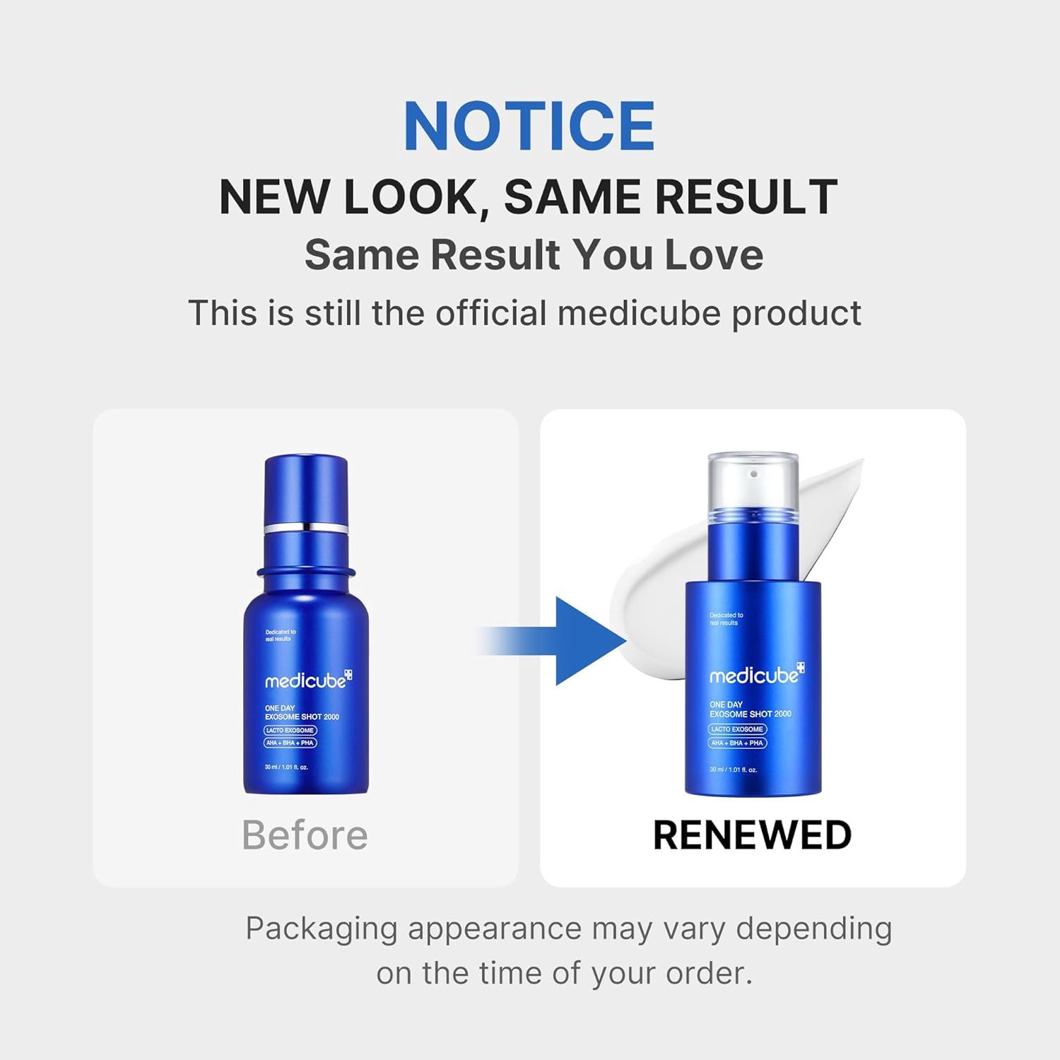 Medicube One Day Exosome Shot Pore Ampoule 2000 30ml
