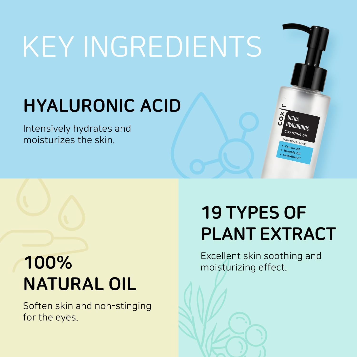 Coxir Ultra Hyaluronic Cleansing Oil 150ml