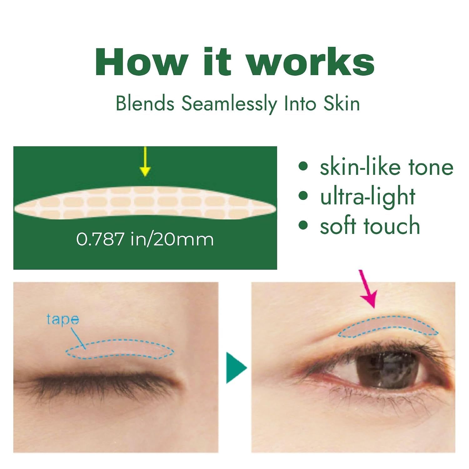 DUP Wonder Eyelid Tape - One-Side