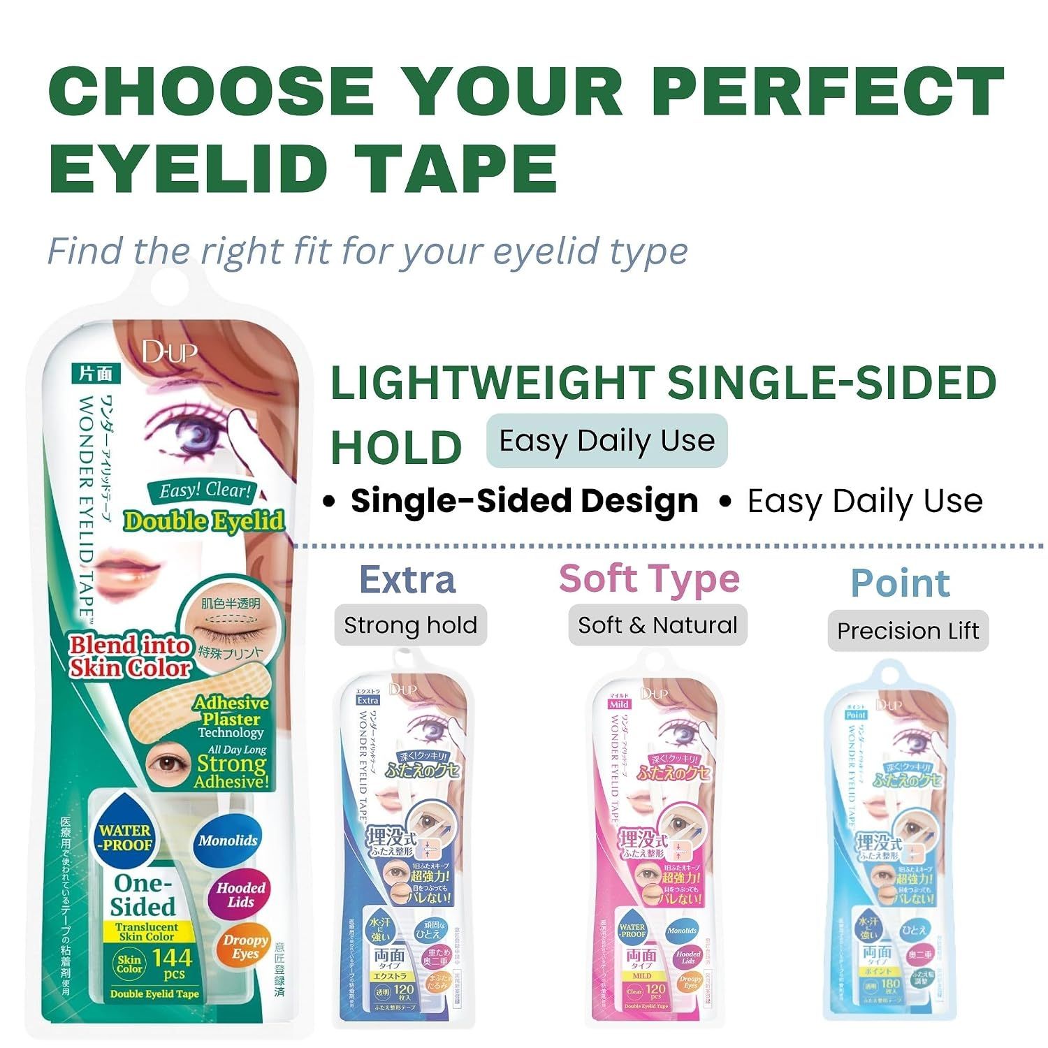 DUP Wonder Eyelid Tape - One-Side