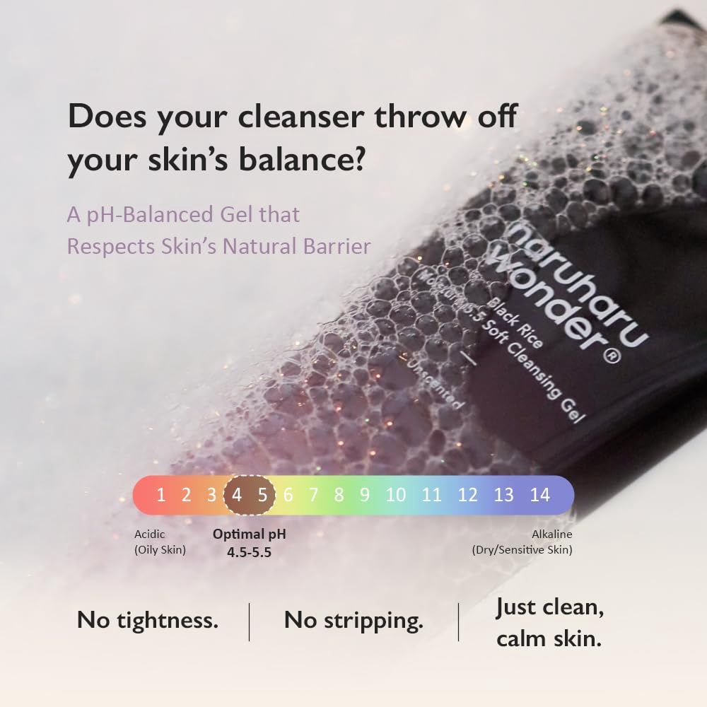 Haruharu Wonder Black Rice Moisture 5.5 Soft Cleansing Gel 100ml