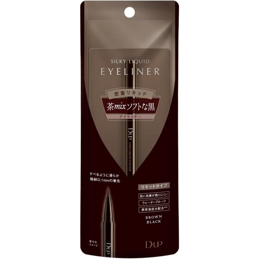 Dup Silky Liquid Eyeliner Waterproof #Brown Black