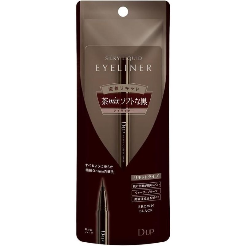 Dup Silky Liquid Eyeliner Waterproof #Brown Black