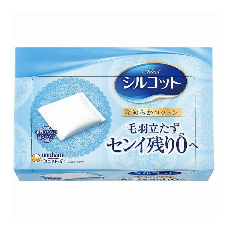 Unicharm Silcot Facial Cotton Puff Smooth 82pcs