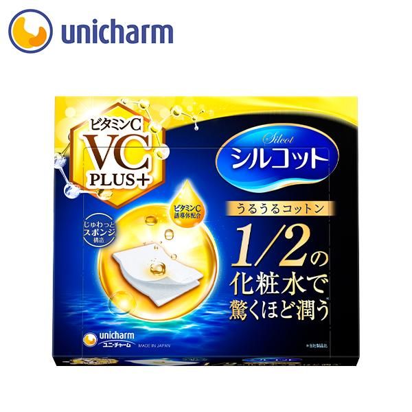 Unicharm Silcot Urukut Cotton Vitamin C PLUS+ 40 sheets