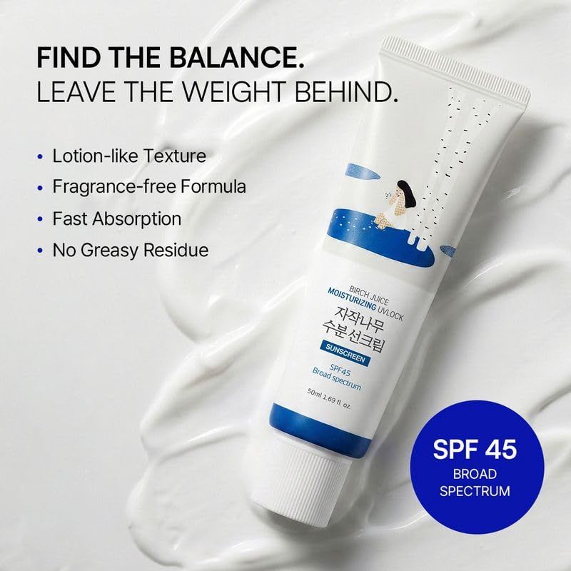 Round Lab Birch Juice Moisturizing Sun Cream OTC SPF45+ PA++++ 50ml