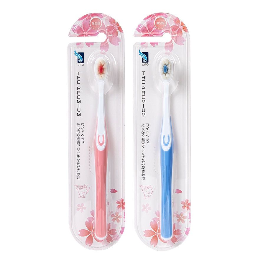 ITO The Premium Petal-Dhaped Ultra-fine Bristle Toothbrush (Random Color) 1pc