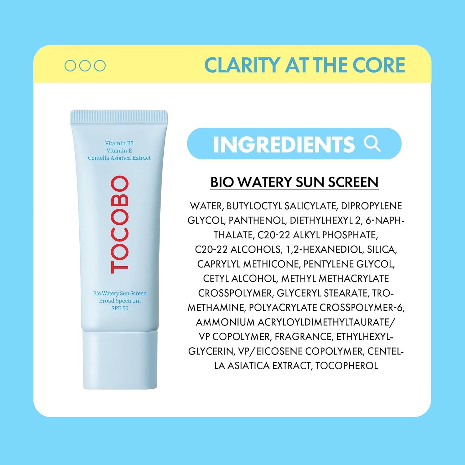 Tocobo Bio Watery Sun Screen Spectrum SPF 50+