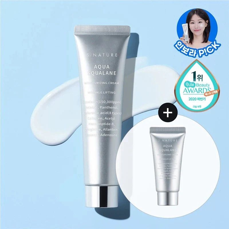 S. Nature Aqua Squalane Moisturizing Cream 60ml + 30ml (Limited Set)