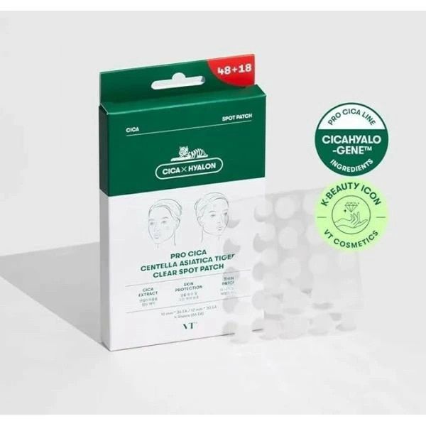 VT Cosmetics Pro CICA Tiger Clear Spot Patch 48pcs + 18pcs