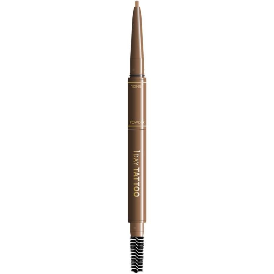 K-Palette Lasting 3 Way Eyebrow Pencil 01 Milk Tea Brown