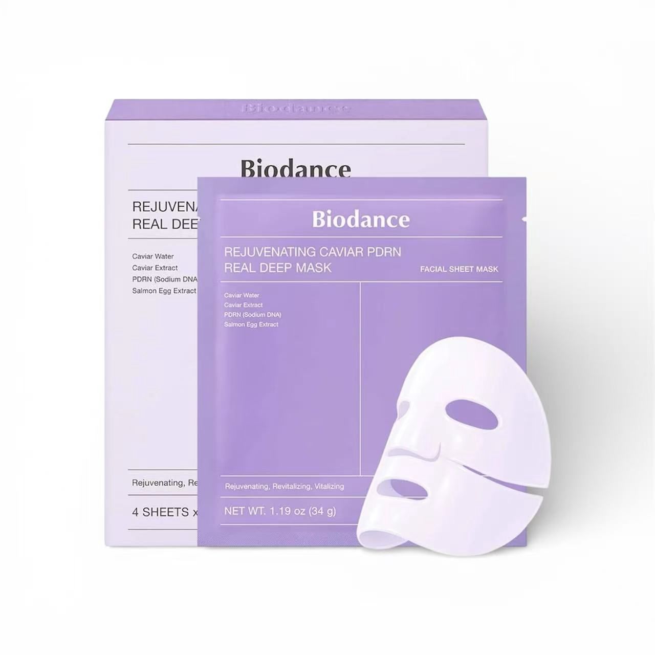 Biodance Rejuvenating Caviar PDRN Real Deep Mask 4 Sheets