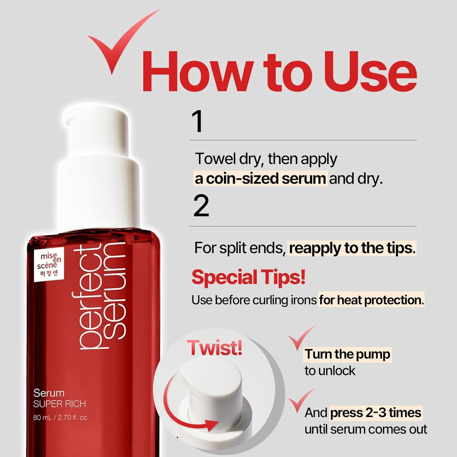 Mise En Scene Perfect Super Rich Serum 80ml