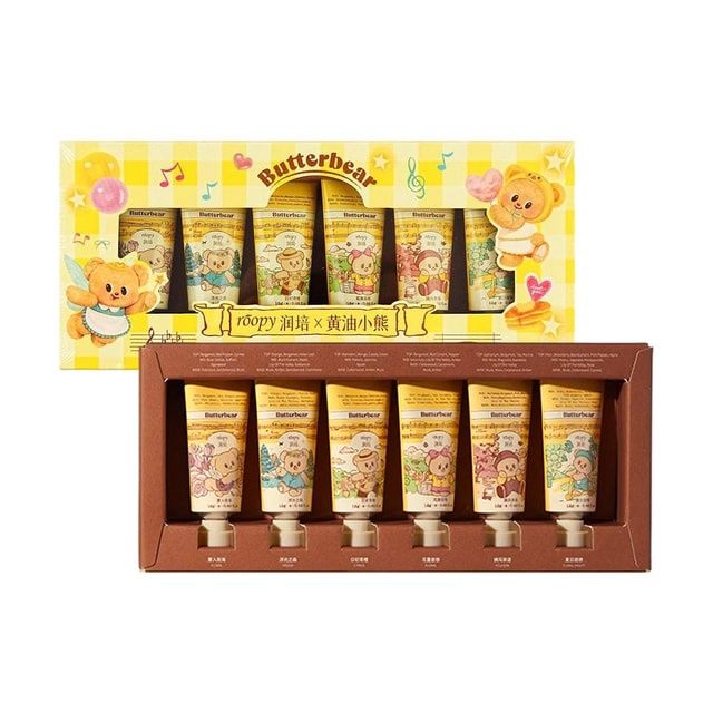 Runpei x Butter Bear Hand Cream Set – 6 pcs x 12g
