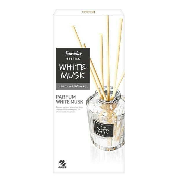 Kobayashi Pharmaceutical Sawaday Entrance Aromatherapy Stick Diffuser -White Musk Scent 70ml