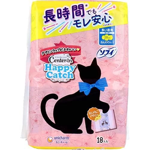 Unicharm Center-in Happy Catch 130% Instant Absorption Anti-Leakage Large Night Sanitary Pads 29cm 18pcs