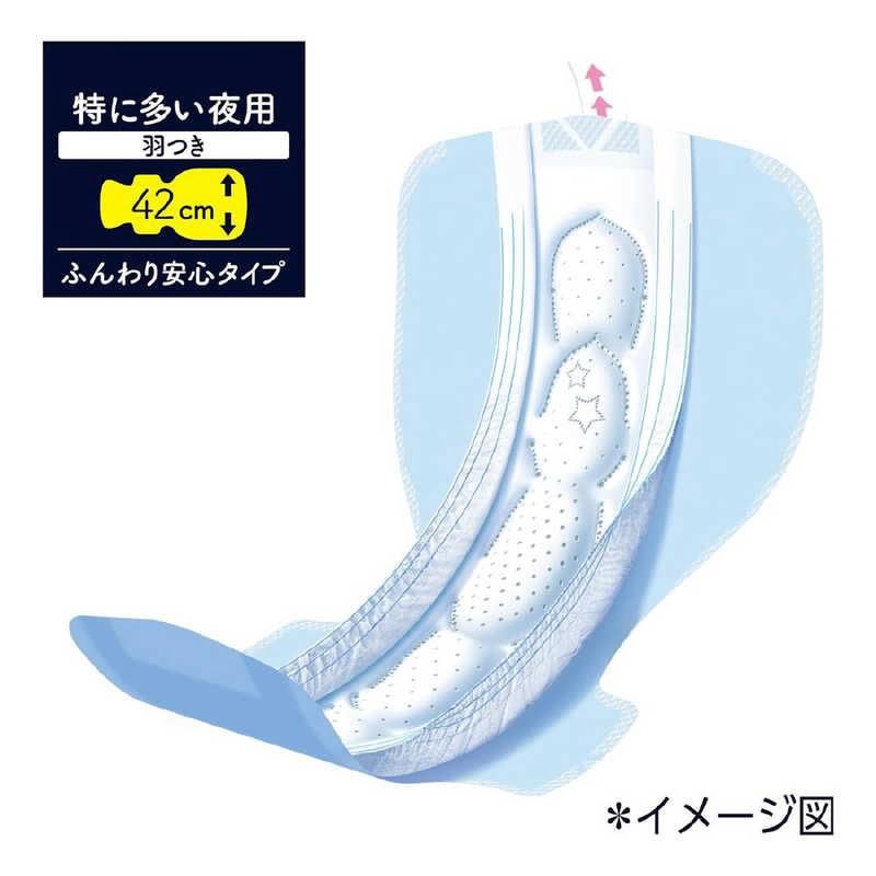 Unicharm Softy Sanitary Pads Night Guard 42cm Wings 10pcs