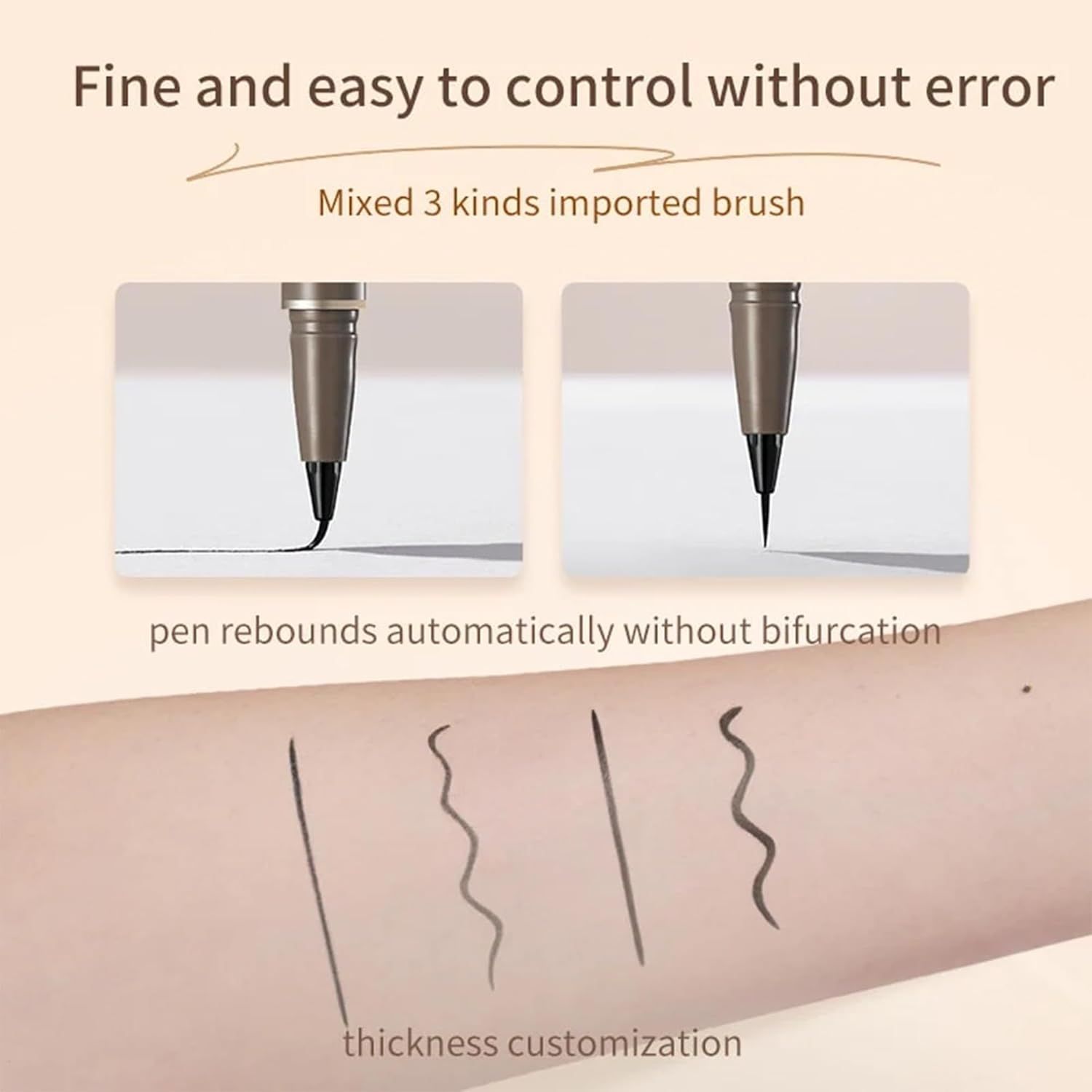 Judydoll Slim Liquid Eyeliner #03 Medium Brown