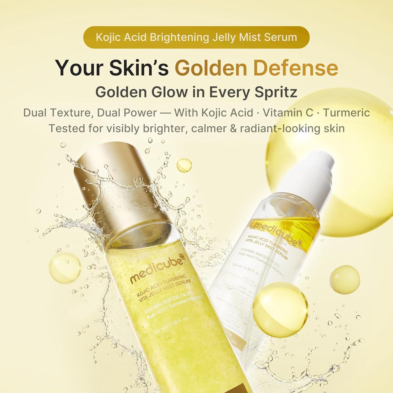 Medicube Kojic Acid Turmeric Vita Jelly Mist Serum 100ml