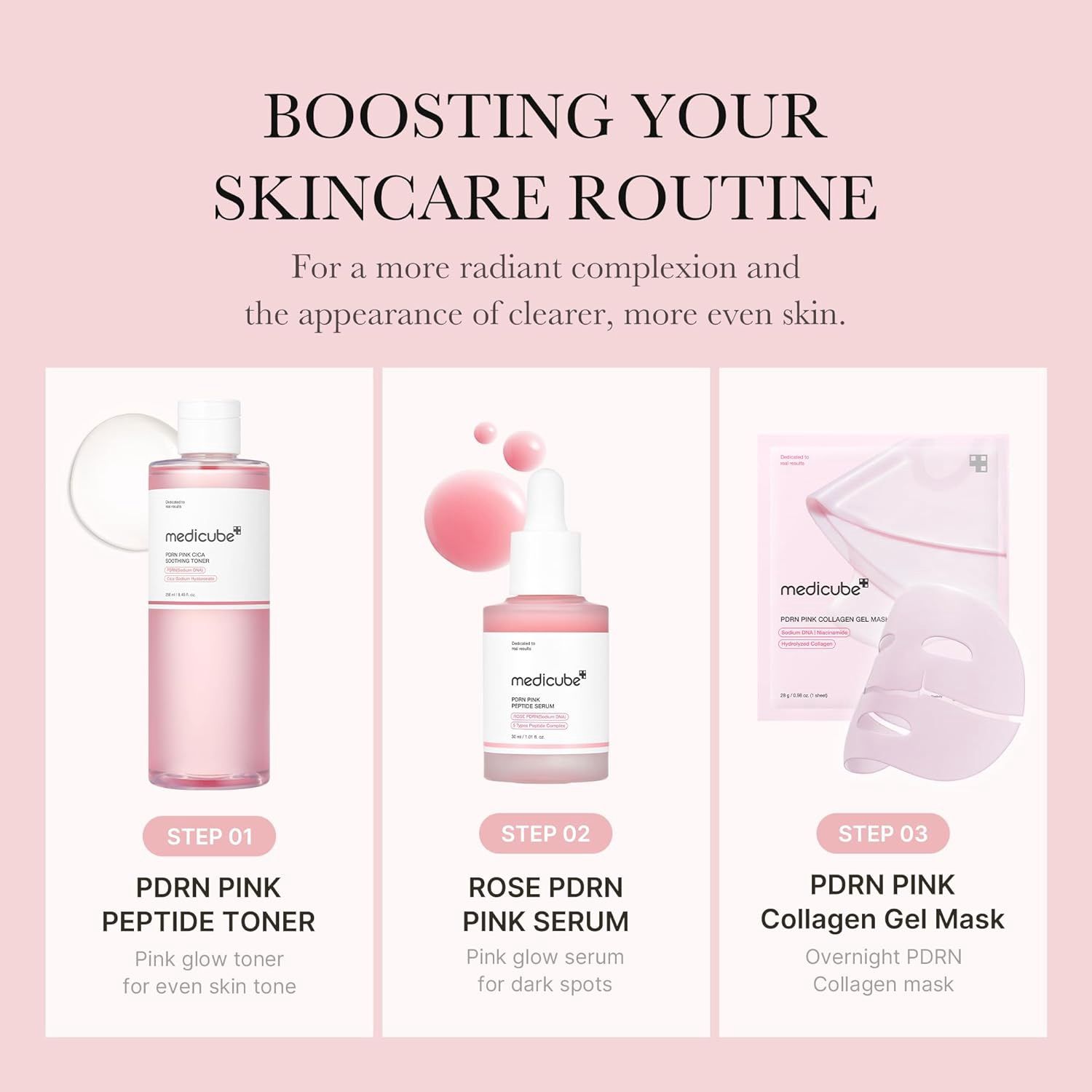 Medicube PDRN Pink Cica Soothing Toner 250ml