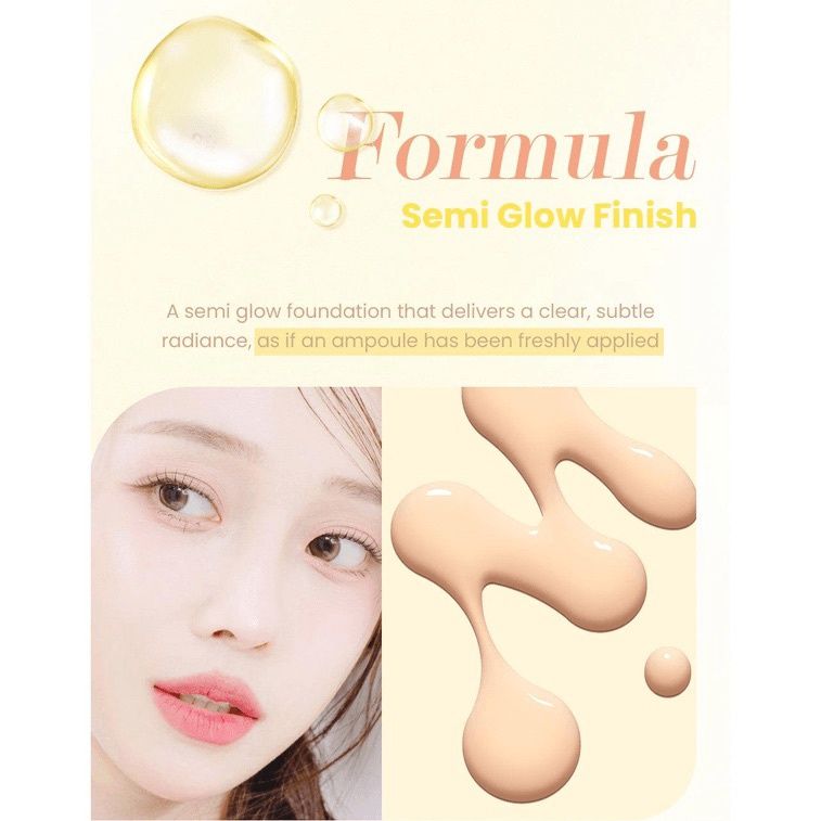 Makeheal 1.P.L Ampoule Glow Foundation-19-N Purity 28ml