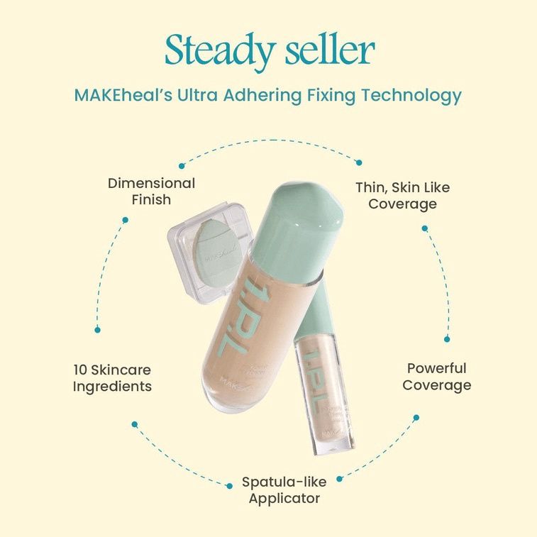 Makeheal 1.P.L Foundaiser Foundation Lucky Clover Set- 21-N Clarity 28ml