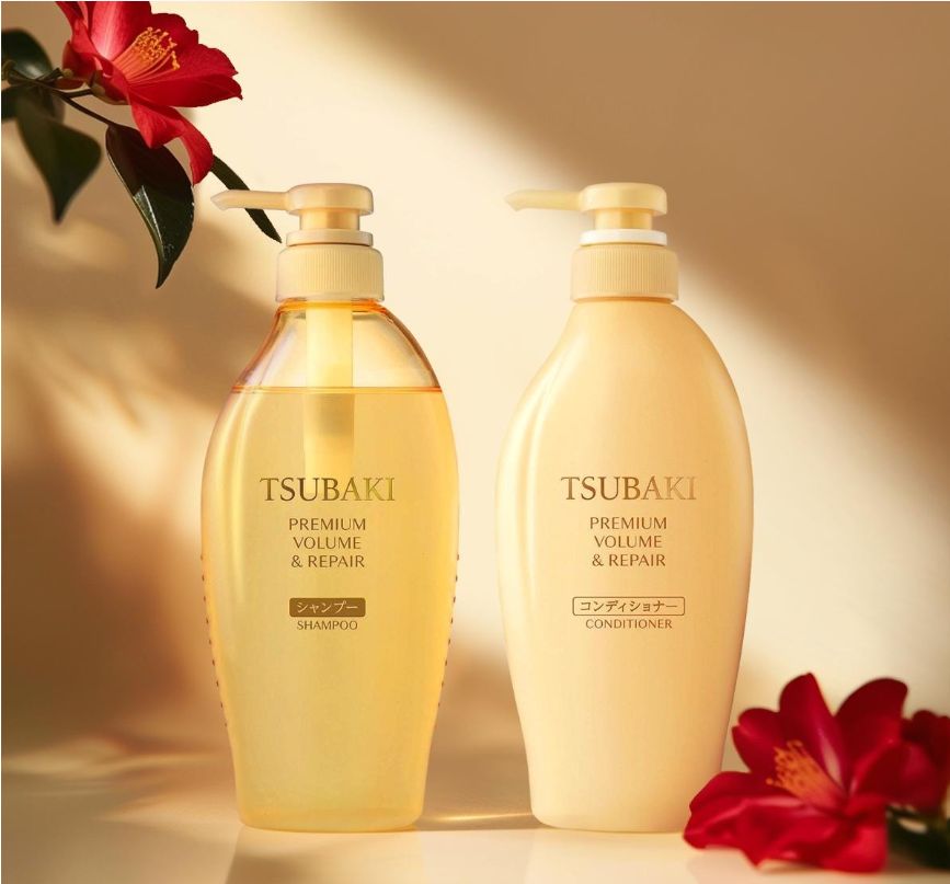 Shiseido Tsubaki Premium Volume &amp; Repair Shampoo &amp; Conditioner Set 450ml*2