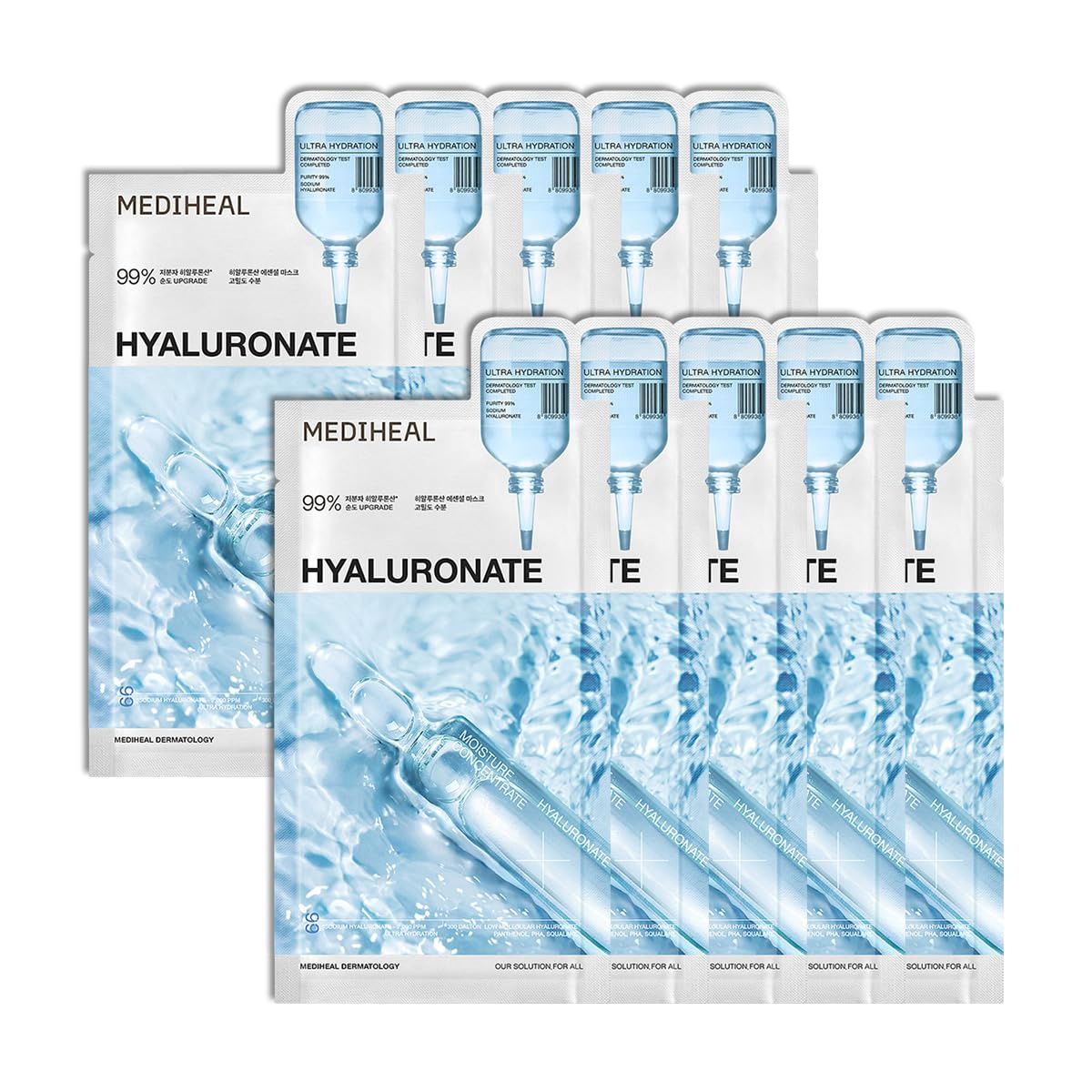 Mediheal Hyaluronate Essential Mask + Ultra Hydration 10pcs/Box