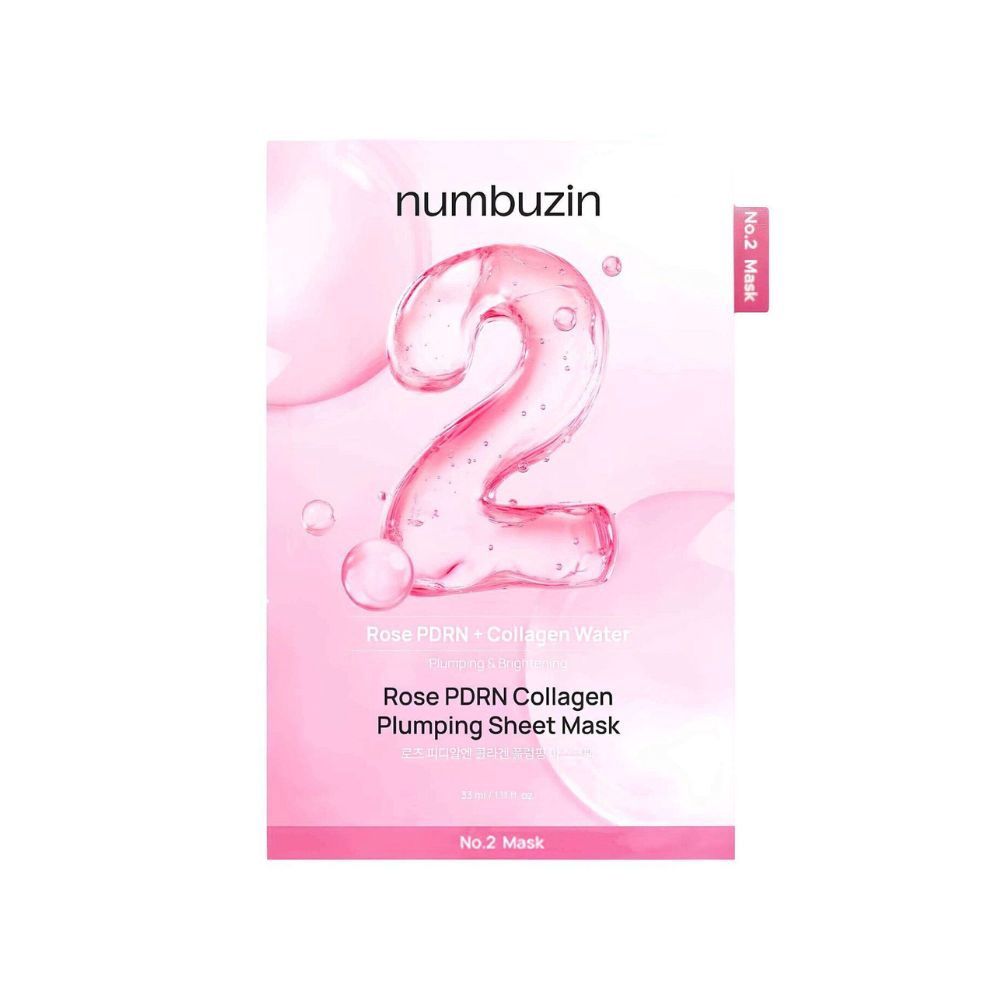 Numbuzin No.2 Rose PDRN Collagen Plumping Sheet Mask 1pc