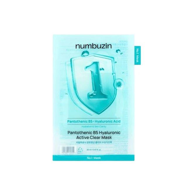 Numbuzin No 1 Pantothenic B5 Hyaluronic Active Clear Mask 1pc