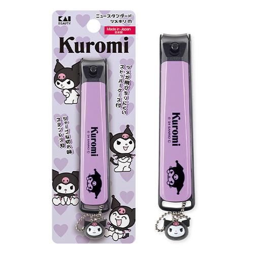 Kai Corporation Kuromi New Standard Nail Clipper M (With Charm)